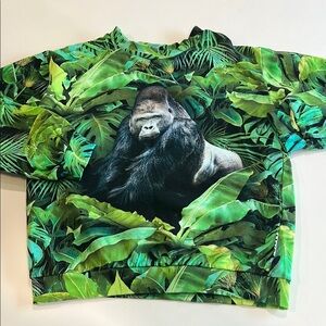 Molo - 140, Green Jungle Gorilla‎ Sweatshirt
